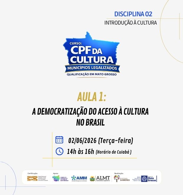 01.AULA 01 (02/06/2026): A DEMOCRATIZAÇÃO DO ACESSO À CULTURA NO BRASIL